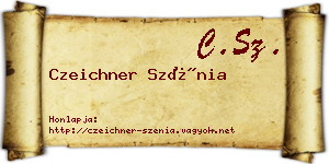 Czeichner Szénia névjegykártya